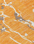 LOOMLAN Rugs Oceana Orange Washable Indoor-Outdoor Rug