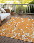 LOOMLAN Rugs Oceana Orange Washable Indoor-Outdoor Rug