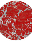 LOOMLAN Rugs Oceana Red Washable Indoor-Outdoor Rug