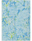 LOOMLAN Rugs Oceana Sky Washable Indoor-Outdoor Rug