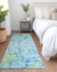 LOOMLAN Rugs Oceana Sky Washable Indoor-Outdoor Rug
