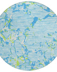 LOOMLAN Rugs Oceana Sky Washable Indoor-Outdoor Rug