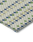 LOOMLAN Rugs Octavia Ivory Washable Indoor-Outdoor Rug