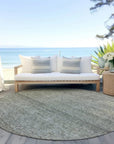 LOOMLAN Rugs Omera Green Washable Indoor-Outdoor Rug