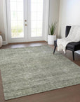 LOOMLAN Rugs Omera Green Washable Indoor-Outdoor Rug