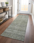 LOOMLAN Rugs Omera Green Washable Indoor-Outdoor Rug