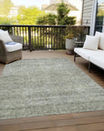 LOOMLAN Rugs Omera Green Washable Indoor-Outdoor Rug
