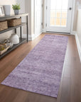 LOOMLAN Rugs Omera Purple Washable Indoor-Outdoor Rug