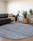 LOOMLAN Rugs Omera Sky Washable Indoor-Outdoor Rug
