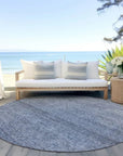 LOOMLAN Rugs Omera Sky Washable Indoor-Outdoor Rug
