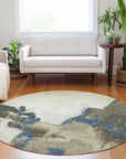 LOOMLAN Rugs Opalineh Brown Washable Indoor-Outdoor Rug