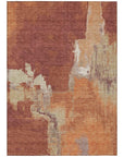 LOOMLAN Rugs Orave Orange Washable Indoor-Outdoor Rug