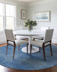 LOOMLAN Rugs Orlena Blue Washable Indoor-Outdoor Rug