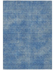 LOOMLAN Rugs Orlena Blue Washable Indoor-Outdoor Rug