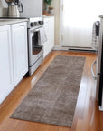 LOOMLAN Rugs Orlena Brown Washable Indoor-Outdoor Rug