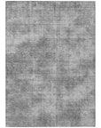 LOOMLAN Rugs Orlena Gray Washable Indoor-Outdoor Rug
