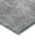 LOOMLAN Rugs Orlena Gray Washable Indoor-Outdoor Rug