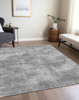 LOOMLAN Rugs Orlena Gray Washable Indoor-Outdoor Rug