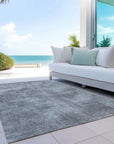 LOOMLAN Rugs Orlena Gray Washable Indoor-Outdoor Rug