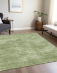 LOOMLAN Rugs Orlena Green Washable Indoor-Outdoor Rug