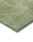LOOMLAN Rugs Orlena Green Washable Indoor-Outdoor Rug