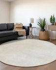 LOOMLAN Rugs Orlena Ivory Washable Indoor-Outdoor Rug