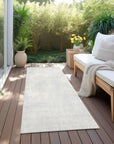 LOOMLAN Rugs Orlena Ivory Washable Indoor-Outdoor Rug