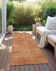 LOOMLAN Rugs Orlena Orange Washable Indoor-Outdoor Rug