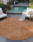 LOOMLAN Rugs Orlena Orange Washable Indoor-Outdoor Rug