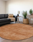 LOOMLAN Rugs Orlena Orange Washable Indoor-Outdoor Rug