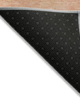 LOOMLAN Rugs Orlena Peach Washable Indoor-Outdoor Rug