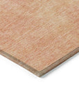LOOMLAN Rugs Orlena Peach Washable Indoor-Outdoor Rug