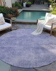 LOOMLAN Rugs Orlena Purple Washable Indoor-Outdoor Rug