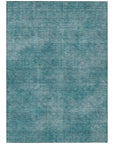 LOOMLAN Rugs Orlena Teal Washable Indoor-Outdoor Rug
