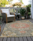 LOOMLAN Rugs Ornella Brown Washable Indoor-Outdoor Rug