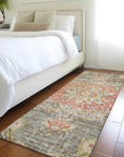 LOOMLAN Rugs Ornella Brown Washable Indoor-Outdoor Rug