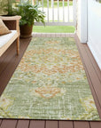 LOOMLAN Rugs Ornella Green Washable Indoor-Outdoor Rug