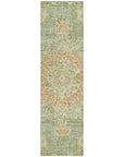LOOMLAN Rugs Ornella Green Washable Indoor-Outdoor Rug