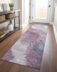 LOOMLAN Rugs Ornitha Pink Washable Indoor-Outdoor Rug