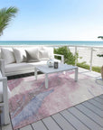 LOOMLAN Rugs Ornitha Pink Washable Indoor-Outdoor Rug