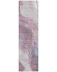 LOOMLAN Rugs Ornitha Pink Washable Indoor-Outdoor Rug