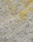 LOOMLAN Rugs Oronte Gray Washable Indoor-Outdoor Rug