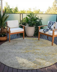 LOOMLAN Rugs Oronte Gray Washable Indoor-Outdoor Rug