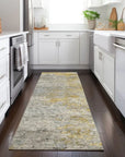 LOOMLAN Rugs Oronte Gray Washable Indoor-Outdoor Rug