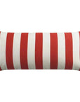 Outdoor Café Stripe Lumbar Pillow - Red - LOOMLAN - D.V. Kap - Outdoor Pillows