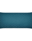 Outdoor Carmel Weave Lumbar Pillow - Turquoise - LOOMLAN - D.V. Kap - Outdoor Pillows