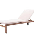 Outdoor Chaise Lounge Aluminum Water Resistant Olefin - LOOMLAN - Zuo Modern - Outdoor Chaises