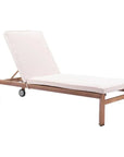 Outdoor Chaise Lounge Aluminum Water Resistant Olefin - LOOMLAN - Zuo Modern - Outdoor Chaises