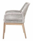 Essentials For Living Outdoor Loom Rope Dining Arm Chair 2PC Rope