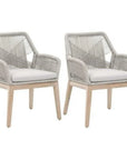 Essentials For Living Outdoor Loom Rope Dining Arm Chair 2PC Rope